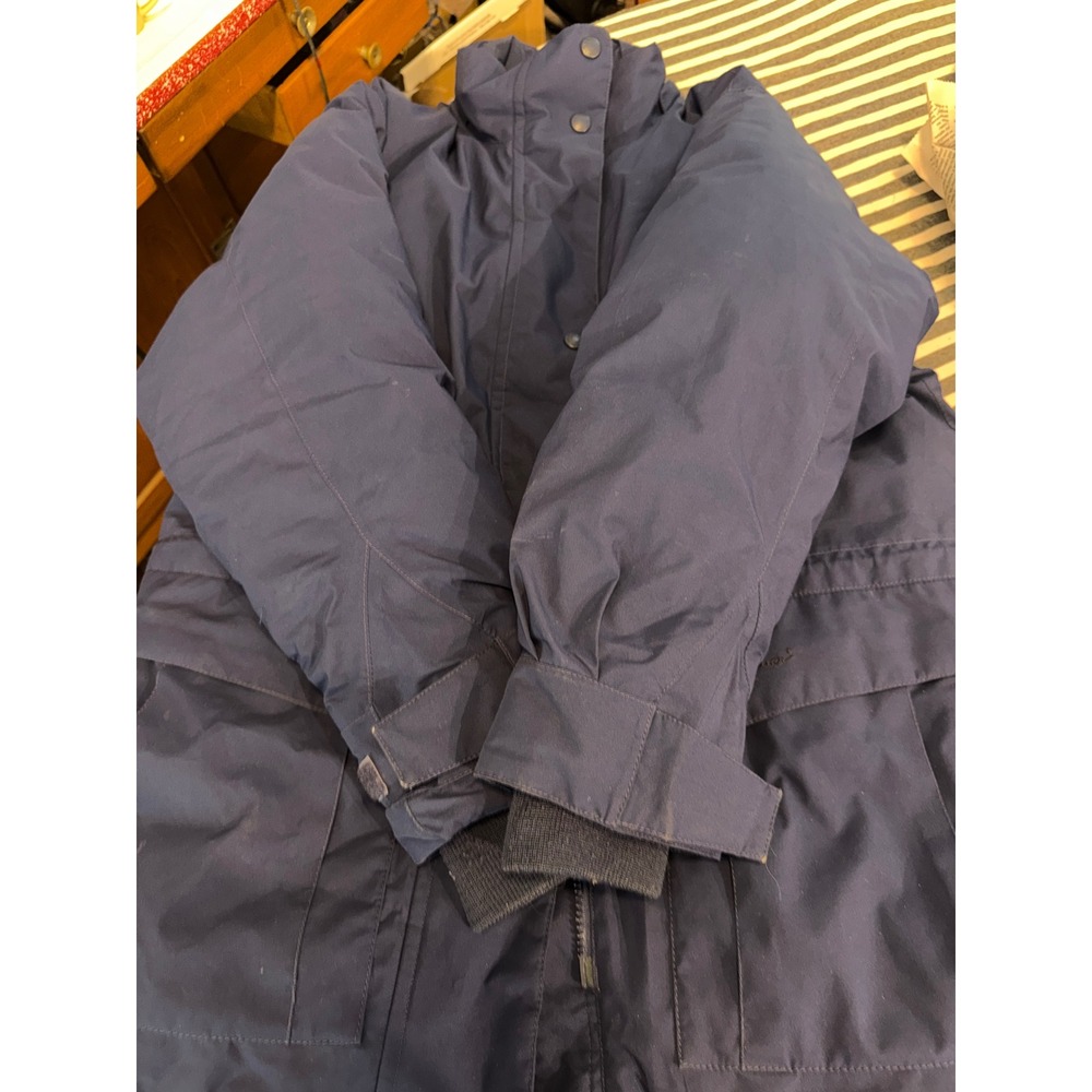 Eddie Bauer Navy Blue Goose‎ Down Parka Heavyweight Winter Jacket Outdoor Coat